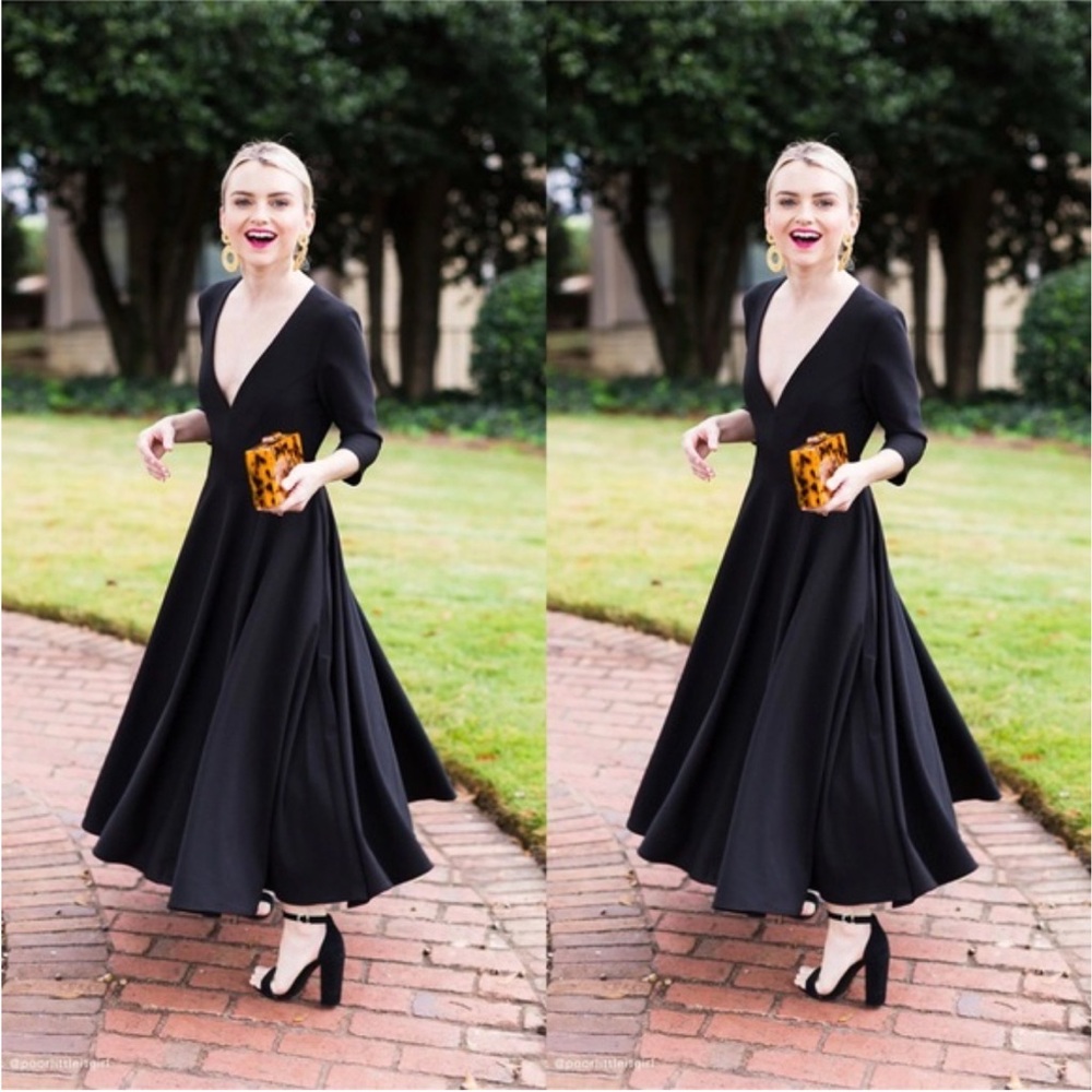 Anthropology / BHLDN Valdis Black Dress Size 6